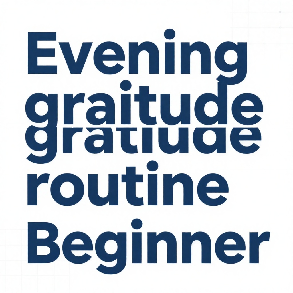 Evening gratitude routine Beginner : start without mistakes playbook